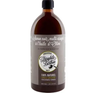 Savon Noir Nettoyant Multi-Usages 1L - Sans Parfum - THÉOPHILE Berthon