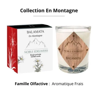 Bougie Parfumée Noble Edelweiss - BALAMATA