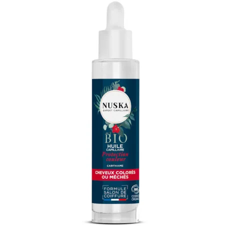 Huile Cheveux Colorés Bio - NUSKA Protection Couleur