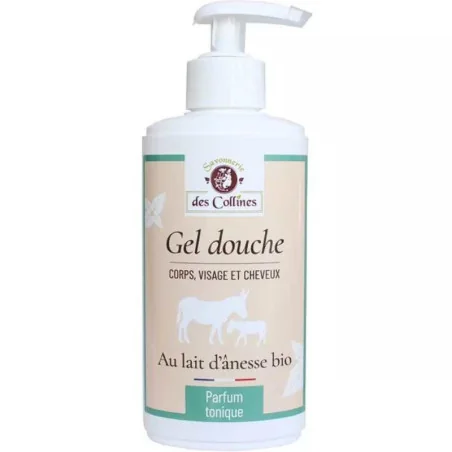 Gel Douche Tonique au Lait d'Ânesse Bio - SAVONNERIE des Collines