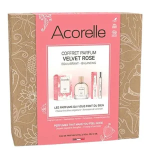 Coffret Parfum Velvet Rose ACORELLE - Eau de Parfum & Roll-On