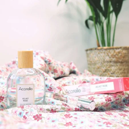 Coffret Parfum Velvet Rose ACORELLE - Eau de Parfum & Roll-On