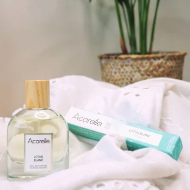 Eau de Parfum Lotus Blanc Bio - ACORELLE - Parfum Femme en Flacon