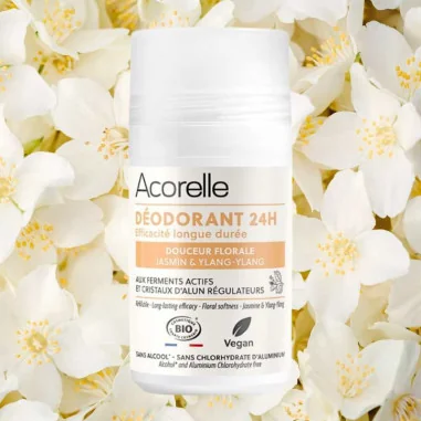 Déodorant Roll-On 24H Douceur Florale Bio - ACORELLE
