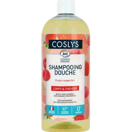 Shampoing Douche Fruits Rouges Bio - COSLYS
