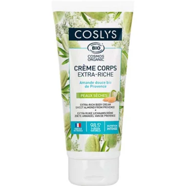Crème Corps Ultra-Riche Amande Douce Bio - Peaux Sèches - COSLYS