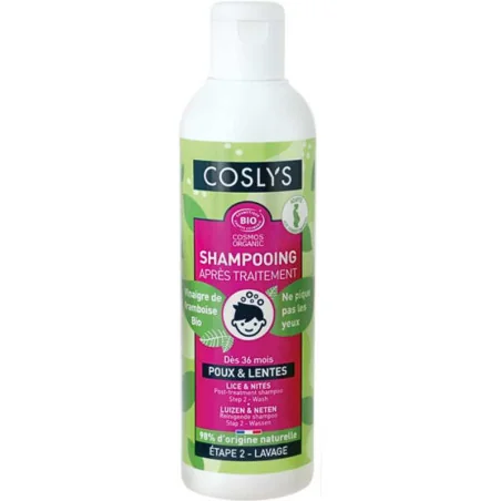 Shampoing Après Traitement Poux & Lentes Bio - COSLYS
