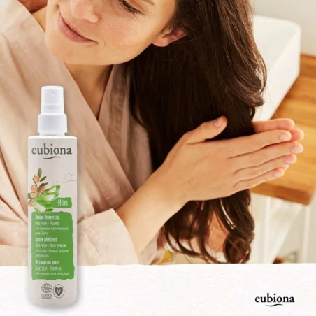 Spray Démêlant Cheveux Aloé Vera & Huile Argan Bio - EUBIONA