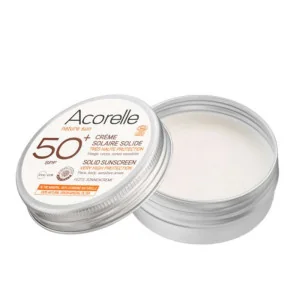 Crème Solaire Solide Bio SPF 50+ Très Haute Protection - ACORELLE