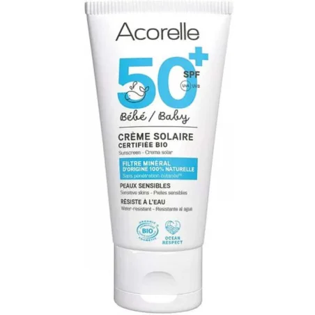 Crème Solaire Bio Bébé SPF 50+ - ACORELLE