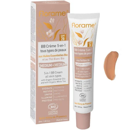 BB Crème Bio 5 en 1 SPF 20 - FLORAME