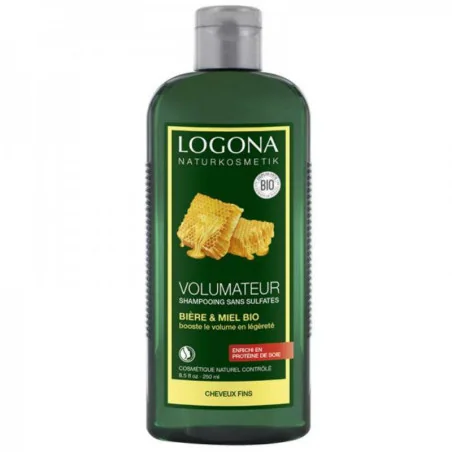 Shampooing Volumateur Cheveux Fins Bière & Miel Bio - LOGONA