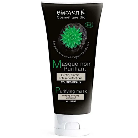 Masque au Charbon Actif Purifiant Bio - BIOKARITE