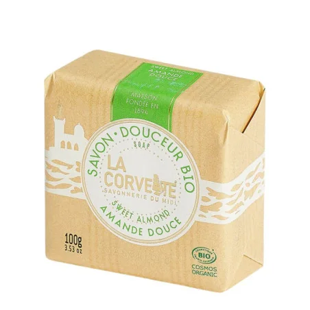 Savon de Marseille Amande Douce Bio - Savonnerie LA CORVETTE