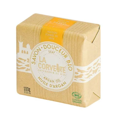 Savon de Marseille Huile d'Argan Bio - Savonnerie LA CORVETTE