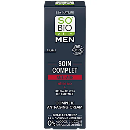 Soin Complet Anti-Âge Bio Homme - So'Bio étic Men