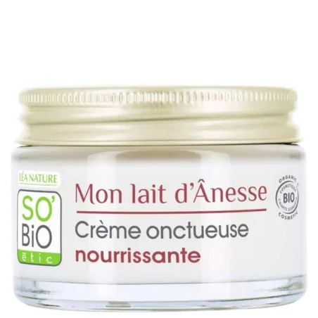Crème Nourrissante Visage au Lait d'Anesse Bio - SO'BIO étic