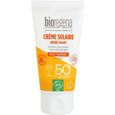 Crème Solaire Bébé Bio SPF 50+ BIOREGENA