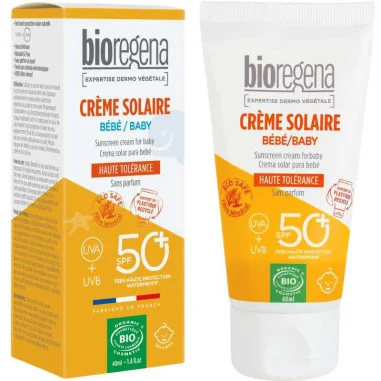 Crème Solaire Bébé Bio SPF 50+ BIOREGENA