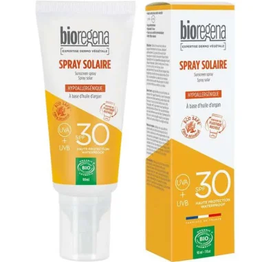 Spray Solaire Bio SPF 30 - BIOREGENA - Visage et Corps