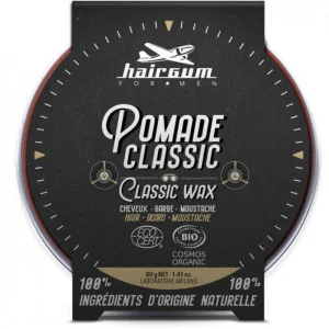 Pommade Coiffante Cheveux & Barbe Bio Classic Wax - HAIRGUM