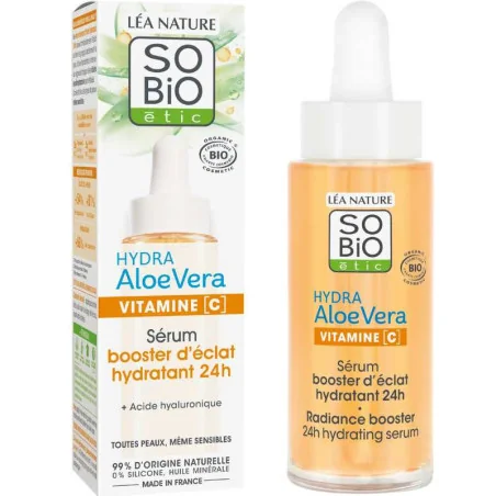 Sérum Hydratant Vitamine C & Acide Hyaluronique - SO'Bio étic