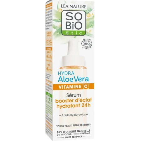 Sérum Hydratant Vitamine C & Acide Hyaluronique - SO'Bio étic