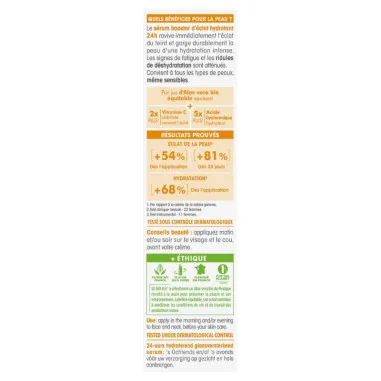 Sérum Hydratant Vitamine C & Acide Hyaluronique - SO'Bio étic