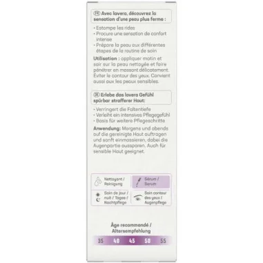 Sérum Raffermissant Visage LAVERA | Acide Hyaluronique & Bakuchiol