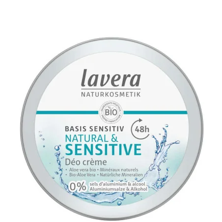 Déodorant Crème Aloé Véra Bio - LAVERA Basis Sensitiv - Protection 48H