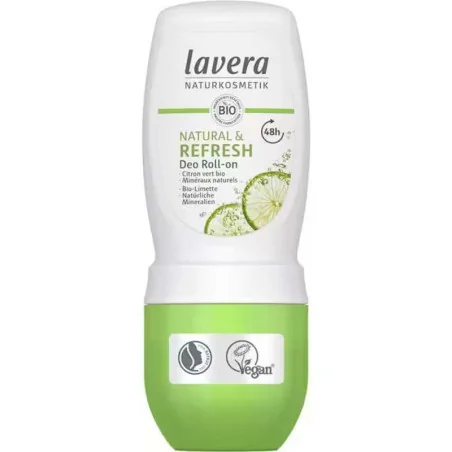 Déodorant Roll On Citron Vert Bio - LAVERA - Protection 48H