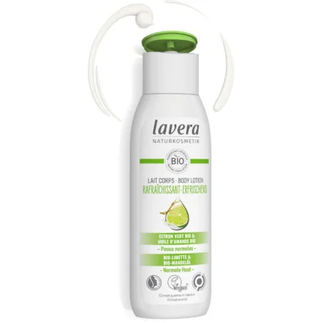 Lait Corps Rafraîchissant Citron Vert & Amande Douce Bio - LAVERA