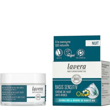 Crème Nuit Anti-rides Q10 - LAVERA Basis Sensitiv
