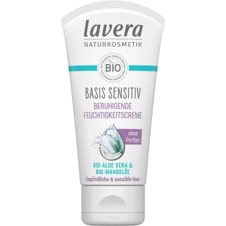 Crème Hydratante Apaisante Bio Peaux Sensibles - LAVERA Basis Sensitiv