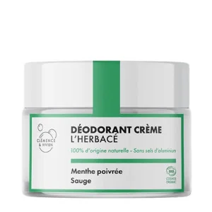Déodorant L'Herbacé - Menthe Poivrée & Sauge Bio - CLÉMENCE & VIVIEN