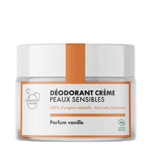 Déodorant Peau Sensible Vanille Bio - CLÉMENCE & VIVIEN - Sans HE