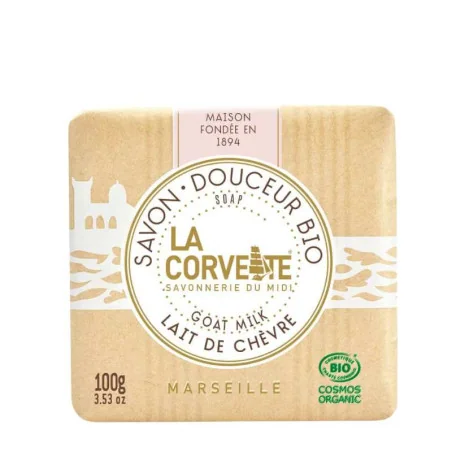 Savon de Marseille Lait Chèvre Bio - Savonnerie Marseille LA CORVETTE