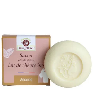 Savon au Lait de Chèvre Bio - Amande - SAVONNERIE des Collines
