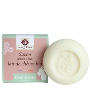 Savon Lait de Chèvre Bio - Peaux Grasses - SAVONNERIE des Collines