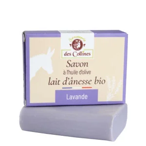 Savon au Lait d'Ânesse Bio Lavande - SAVONNERIE des Collines