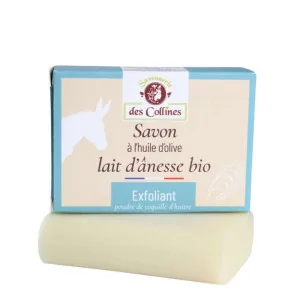 Savon Exfoliant au Lait d'Ânesse Bio - SAVONNERIE des Collines