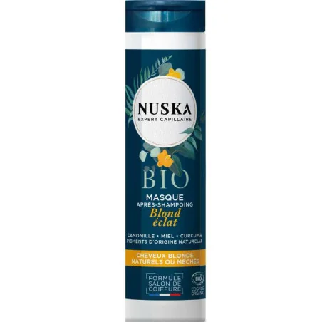 Masque Après-Shampoing Cheveux Blonds Camomille Bio - NUSKA