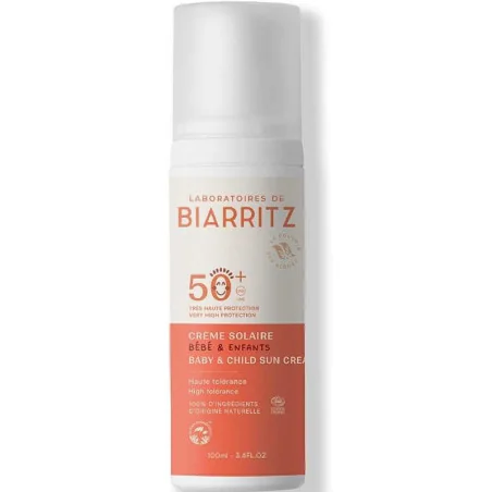Crème Solaire Bébé Bio SPF 50+ LABORATOIRES de BIARRITZ