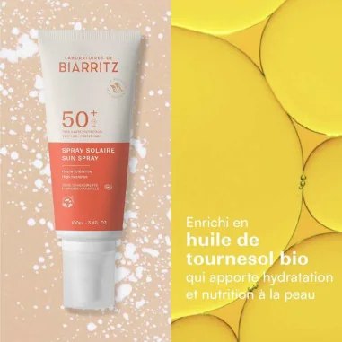 Spray Solaire Bio SPF 50+ | LABORATOIRES de BIARRITZ