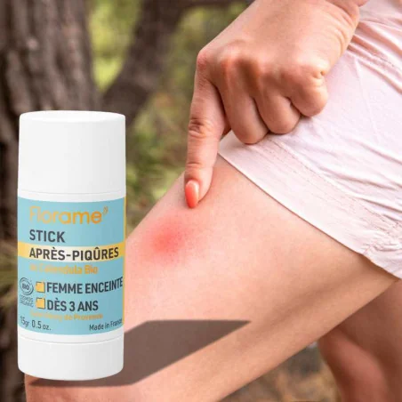 Stick Après Piqûres Insectes Bio - Sans Huile Essentielle - FLORAME