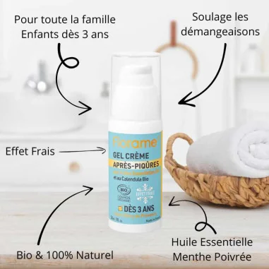 Gel Crème Après Piqûres Insectes Bio aux Huiles Essentielles - FLORAME