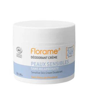 Déodorant Crème Peaux Sensibles - Sans Bicarbonate - FLORAME