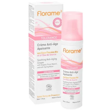Crème Anti-Âge Apaisante Bio | FLORAME Tolérance