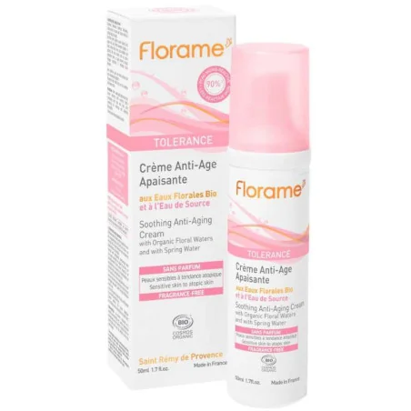 Crème Anti-Âge Apaisante Bio | FLORAME Tolérance