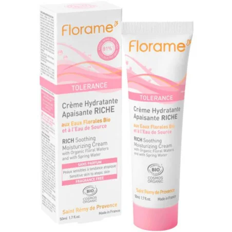 Crème Hydratante Apaisante Riche Bio | FLORAME Tolérance